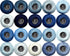 Soft 20colors crochet thread yarn 20 Pack Electric Blue Gradient......
