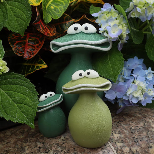 Frog Statues for Garden Big Mouth Frog Statues Waterproof Handmade,Outdoor Frog Decoration Garden Frog Statues Suitable for Decorating Courtyards,...