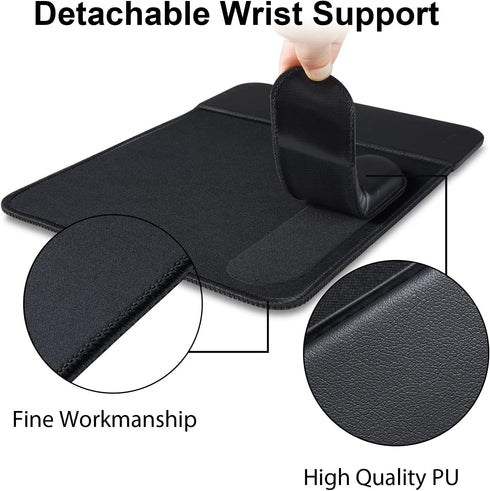 15W Wireless Charging Mouse Pad with Wrist Support, Fast Qi Wireless Charger Mouse Mat for iPhone 14/13/12/12 Pro/11/11Pro/XR/Xs/X/8, Samsung Gala...