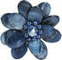 AeraVida Blue Mother of Pearl and Cultured Freshwater Pearl Sweet Azalea Floral Pin or Brooch | Floral Accessory for Women...