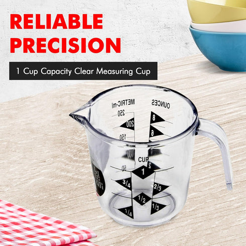Chef Craft Select Plastic Measuring Cup, 1 Cup Capacity, Clear...
