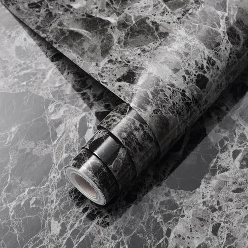 DUUEIHHUER Marble Contact Paper Peel and Stick Self-Adhesive Wallpaper Removable Wallpaper Shelves Drawer Lining Furniture Renovation Home Decorat...