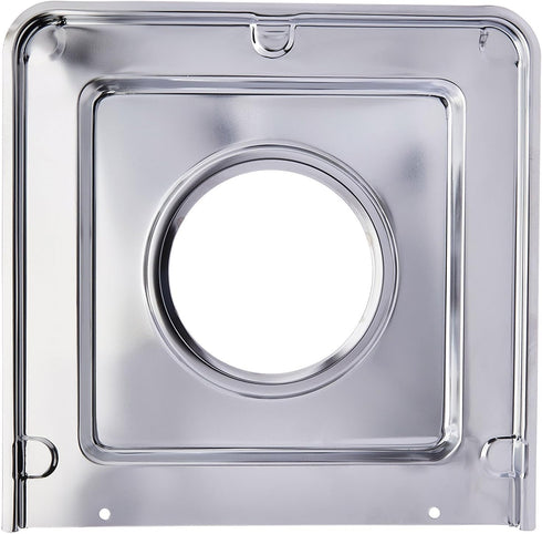 Range Kleen Style J Chrome-Plated Square Drip Pan, 9.125 x 9.3125 Inches