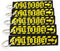 PULL TO EJECT Key Chain - Black/Yellow - 5 PCS...