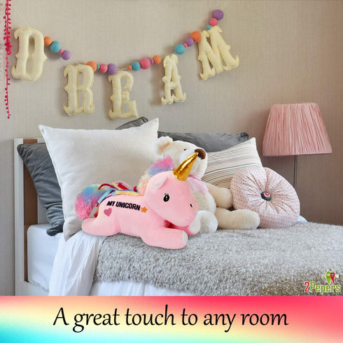 Make Your Own Unicorn Pillow Kit Arts and Crafts for Girls (No Sewing Needed), DIY Stuffed Craft kit for Kids, Unicorn Gifts for Girls...