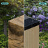 6X6 Post Caps for 5.5inx5.5in Wood Fence Post, Water-Proof UV-Proof Durable PP Plastic Decking Post Top Cap Cover with Mounting Screws, 4 Pcs, Bla...