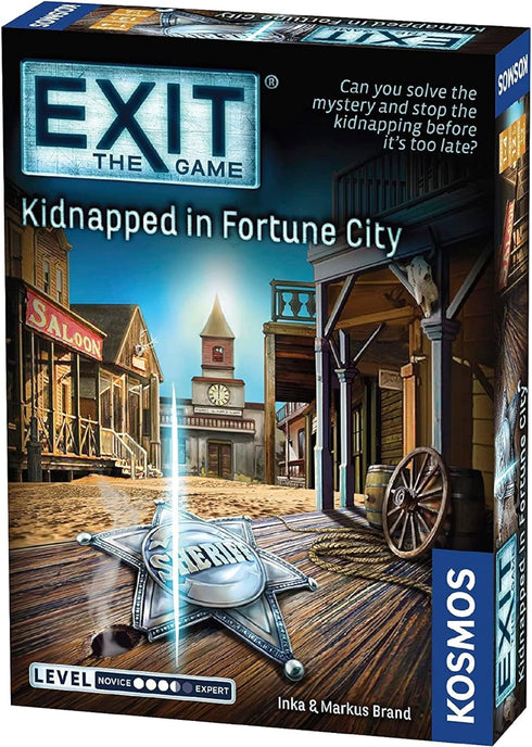 Exit: Kidnapped in Fortune City| Exit: The Game - A Kosmos Game | Family-Friendly, Card-Based at-Home Escape Room Experience for 1 to 4 Players, A...