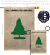 Breeze Decor Pine Tree Garden Americana US Historic July Memorial Veteran Independence United State American House Decoration Banner Small Yard Gi...