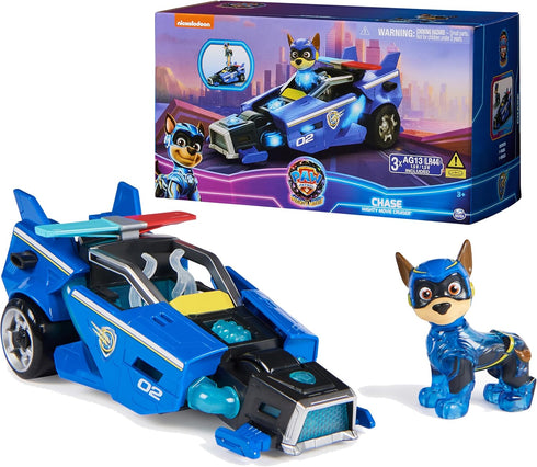 Paw Patrol: The Mighty Movie, Toy Car with Chase Mighty Pups Action Figure, Lights and Sounds, Kids Toys for Boys & Girls 3+...