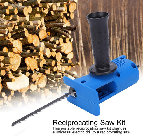 Electric Reciprocating Saw, Protable Reciprocating Saw Adapter Electric Drill Modified Tool Attachmentfor Wood and Metal, power reciprocating saws...