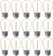 FLSNT 15 Pack Outdoor LED Replacement Bulbs for String Light, S14 LED Hanging Light Bulbs for Patio, Garden, E26 Base, 2200K Warm White, Non-Dimma...
