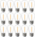 FLSNT 15 Pack Outdoor LED Replacement Bulbs for String Light, S14 LED Hanging Light Bulbs for Patio, Garden, E26 Base, 2200K Warm White, Non-Dimma...