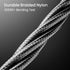 ORNARTO USB C to Lightning Cable (MFi Certified) 6FT Fast for iPhone 14 Charger Cable Power Delivery Charging Nylon Braided Cord Compatible with i...