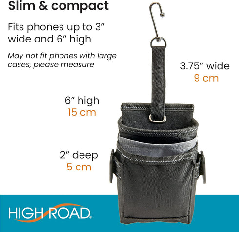 High Road DriverPockets Car Phone Holder Air Vent Pouch and Front Seat Organizer with 3 Pockets, Hanging Hooks and Charging Port......