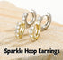 TOPGRILLZ Gold Plated Hoop Earrings For Men 14K Golden Silver Plated 5A+ Cubic Zirconia Huggie Earrings Cartilage Hypoallergenic Cuff Earrings Tre...