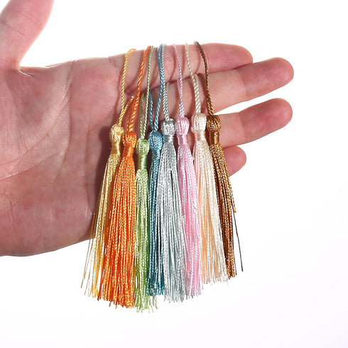 144 Pcs Bookmark Tassels for Crafts & Keychain Graduation - Mini Tassels for Bookmarks, Key Chains, Graduation...
