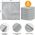 Multipurpose Magnifying Microfiber Wire Miracle Cleaning Cloths, Dishwashing Rags for Wet and Dry for Dishes (7.8" L x 7.8" W) Silver (10 pcs)...