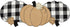 Elrene Home Fashions Burlap and Check Pumpkin Centerpiece Table Runner, 13" x 36", Black and White...