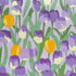 Light Purple Floral Fat Quarters Fabric Bundles,Pattern with Bees and Chamomile Daisy Flowers in Lavender Background, Quilting Fabric for DIY Hand...