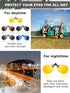 5 Pairs Clip on Sunglasses for Men Flip up Clip on Sunglasses Polarized Flip up Sunglasses Night Driving Clip on Glasses for Men(Classic Color)...
