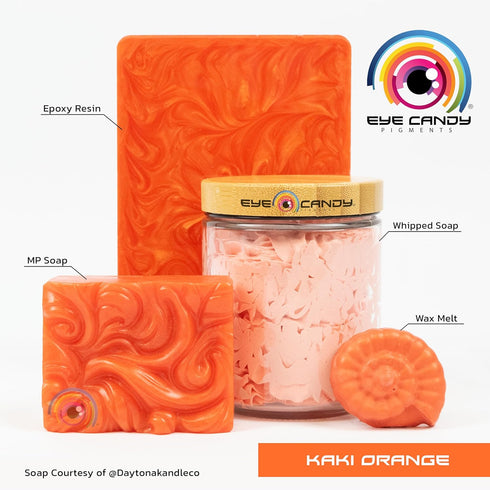 Eye Candy Pigments Premium Orange Mica Powder - Kaki (50gr) - for Epoxy, Resin, Soap, Paint, Woodworking, Acrylic Pouring, Bath Bombs, Fishing Lur...