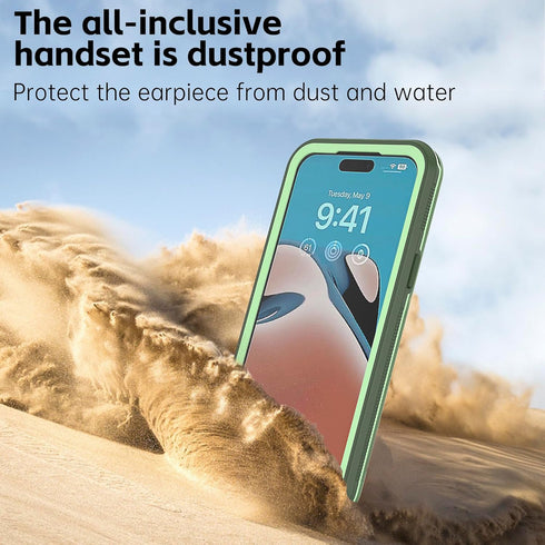 iPhone 14 Pro Waterproof Case,Retail Packaging,IP68 Full Sealed Snowproof Dustproof Shockproof Heavy Duty Protection Cover with Screen Protector f...