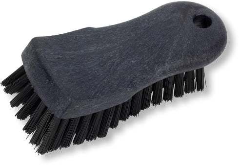 SPARTA Plastic Cutting Board Scrub Brush with Hanging Hole for Washing Cutting Boards, 6 Inches, Black...