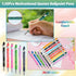 40 Pieces Inspirational Pens Kit - 20 Black Ink Pens Bulk, Bags Included - Motivational Pens Ballpoint with Stylus Tips - Inspirational Gifts Offi...