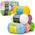 6x60g Yarn for Crocheting and Knitting; 6x66M Cotton Yarn for Crocheting and Knitting with Easy-to-See Stitches; Worsted-Weight Medium #4;Cotton-N...