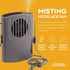 O2COOL Misting Neck Personal Travel Battery Powered Deluxe Cooling Fan, Single Pack (Gray)...