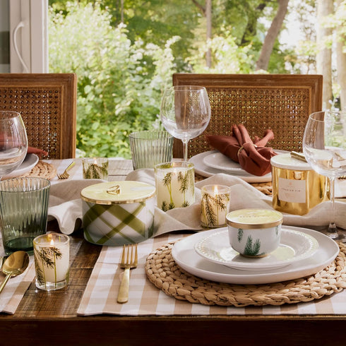 Thymes Frasier Fir Pine Needle Candle – Holiday Candles for Home Scented with Notes of Crisp Siberian Fir, Cedarwood & Sandalwood – Christmas Deco...