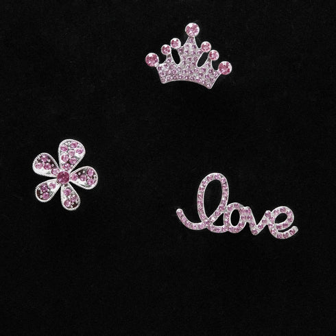 Bling Chain Charms for Clog Shoes Decoration, Luxury Rhinestone Cute Diamond Bear Love Flower Butterfly Crown Designer Jewelry Shoe Accessories fo...