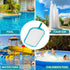 Pool Skimmer - Pool Skimmer Net without Pole, 16.5" x 9.5", Pool Net with Fine Mesh Net, Plastic Frame, Ultra-fine Pool Skimmer for Ponds, Fish Ta...