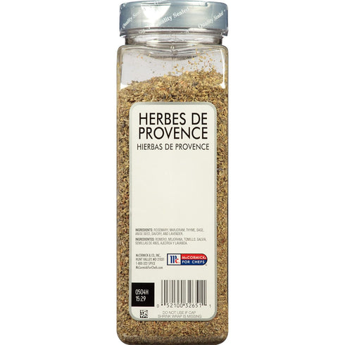 McCormick Culinary Herbes de Provence, 6 oz - One 6 Ounce Container of Herbes de Provence Seasoning, Blend of Rosemary, Thyme, Sage, Lavender and ...