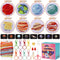 XEmbro 8 PCS Cross Stitch Kits for Beginners, Solar System Kids Embroidery Kit, Stamped Cross Stitch Craft Supplies for Boys and Girls, Planet Pat...