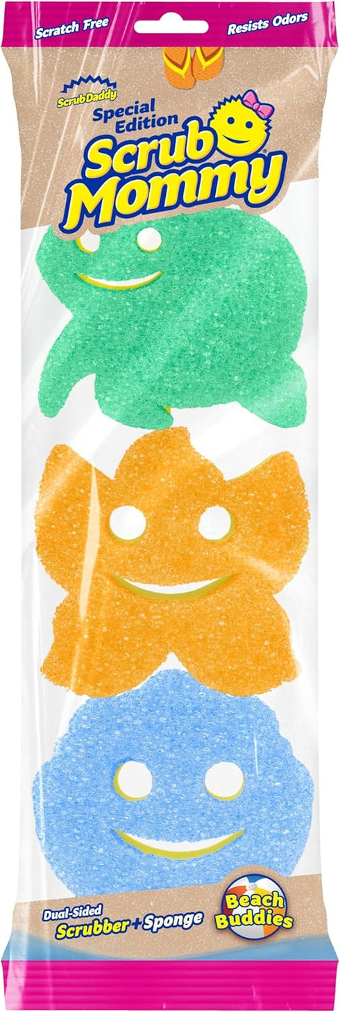 Scrub Daddy Scrub Mommy Special Edition Summer - Scratch-Free Multipurpose Dish Sponge - BPA Free & Made with Polymer Foam - Stain & Odor Resistan...