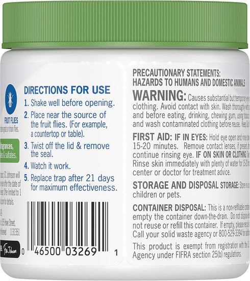 Raid Essentials Fruit Fly Trap for Indoors, Made with Essential Oils, Child and Pet Safe, 5.4 oz...