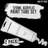 U.S. Art Supply Artists Acrylic Color Paint, Titanium White, 2 Extra-Large 120ml Tubes - Professional Grade, Excellent Tinting Strength, Mixable -...