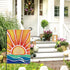 Hello Sunshine Summer Garden Flag Burlap 12x18 Inch Double Sided, Holiday Farmhouse Sign Small Flags Yard Outdoor Decor DF546...