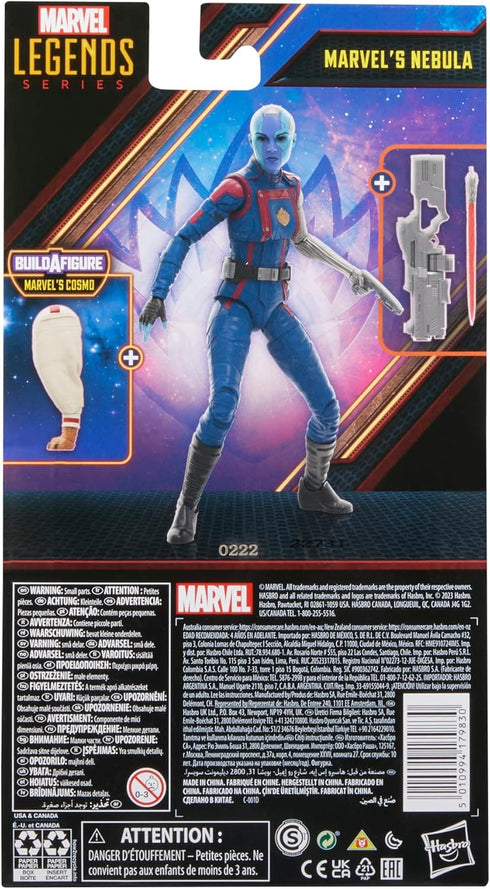 Marvel Legends Series Nebula, Guardians of The Galaxy Vol.3 6-Inch Collectible Action Figures, Toys for Ages 4 and Up...