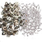 200 Pcs Fence Wire Clamps with 200 Pcs Screws, Stainless Steel Wire Clips Mount Welded Wire to Vinyl, Wood or Metal Fence (for 12-16 Gauge Wire Fe...