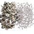 200 Pcs Fence Wire Clamps with 200 Pcs Screws, Stainless Steel Wire Clips Mount Welded Wire to Vinyl, Wood or Metal Fence (for 12-16 Gauge Wire Fe...
