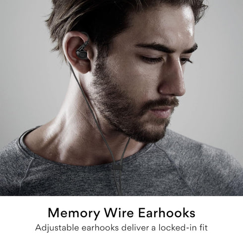 MEE audio M6 Sport Wired Earbuds, Noise Isolating In Ear Headphones, Sweatproof Earphones for Running/Gym/Workouts with Dynamic Enhanced Bass Soun...