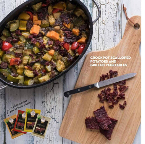 Aufschnitt Grass Fed Beef Jerky - Low Sodium, Certified Kosher - Halal and Keto Friendly - 2 Pack, BBQ...