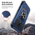 for BLU View 4 Phone Case with Tempered Glass Screen Protector,Military Grade Heavy Duty Shockproof Protective Cover,with Ring Kickstand Full-Body...