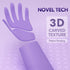Vgo... 2 Pairs Reusable Household Aromas Gloves,Innovative Lined Dishwashing Gloves,Durable Cleaning Gloves,Long Sleeves Kitchen Gloves(Violet&Pin...