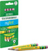 Ticonderoga My First Short Triangular Wood-Cased Pencils, 2 HB Soft, With Erasers, Yellow, 4 Count...