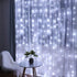 HEYFUNi 304 LED Curtain Lights Outdoor, 9.8Ft*9.8Ft Hanging String Lights Plug in with 8 Modes, Connectable Curtain Fairy Lights for Bedroom, Dorm...