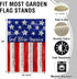 God Bless America 4th of July Home Decorative Garden Flag, House Yard American Stars Stripes Outside Decor, USA Patriotic Memorial Day Outdoor Sma...