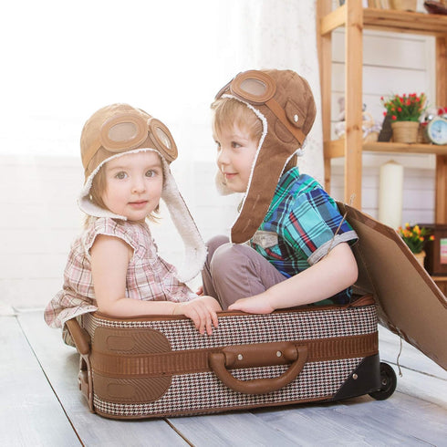 Baby Pilot Hat Warm Aviator Cap...